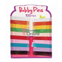 Agrafe pentru par AMT038 Colorate, 100 bucati de 4,7 cm